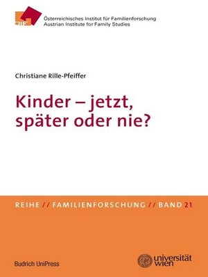 cover image of Kinder – jetzt, später oder nie?